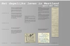 expositie ‘Het dagelijks leven in Westland 1940-1945', paneel 1941